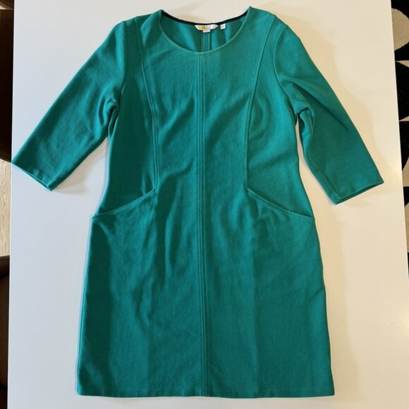 Ellen Ottoman Dress in Wild Meadow (light green) - size 10P - Picture 2 of 6